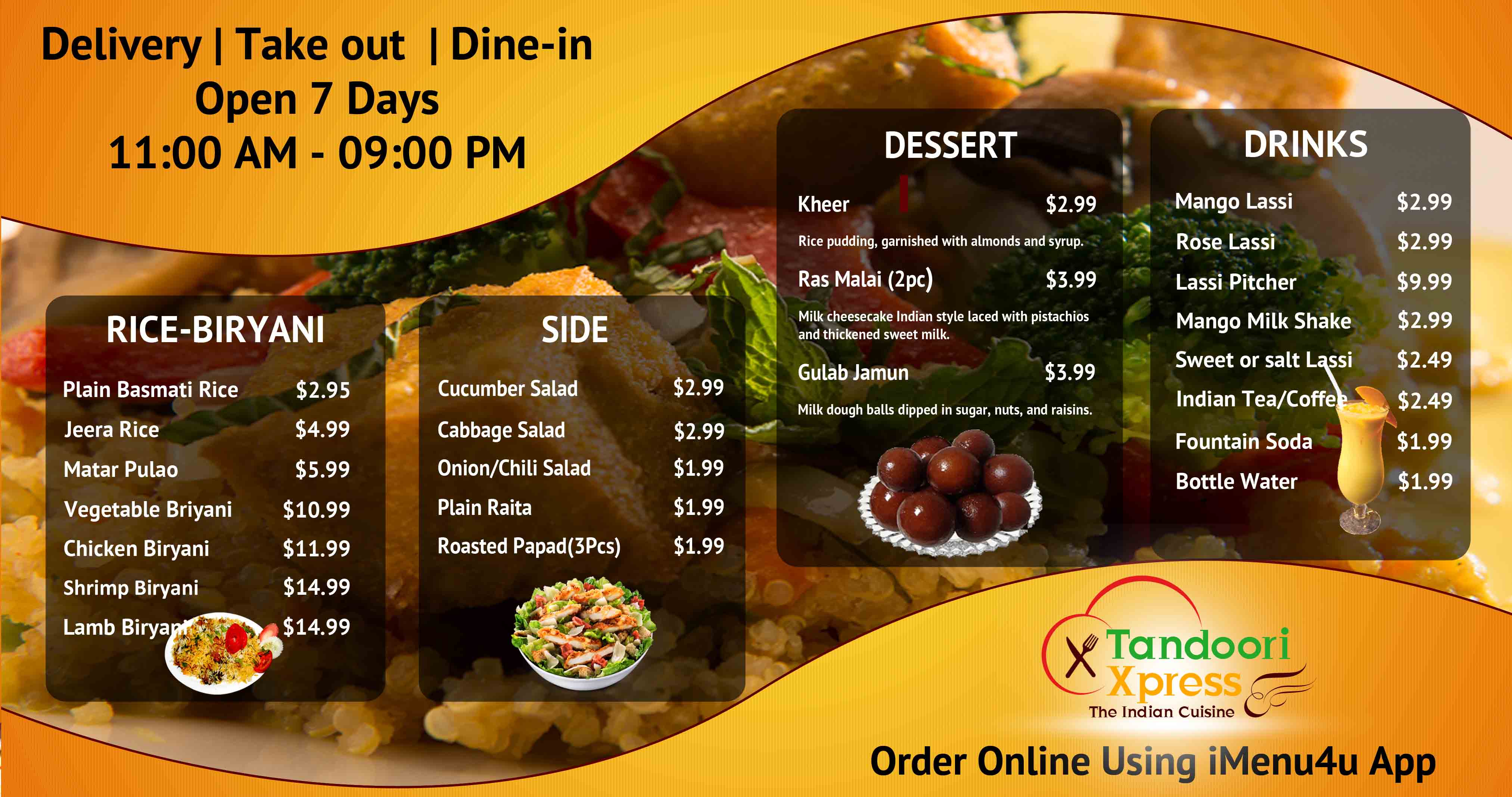 iMenu4u Order Food Online Food from Restaurants in San Diego, CA